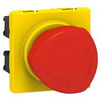 Кнопка аварийного останова - Программа Mosaic - с поворотом на 1/4 оборота - 10 А - 2 модуля | код 076602 |  Legrand